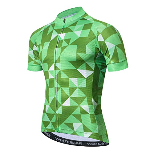 Hotlion Radtrikot für Herren, Rennrad-Shirt, bequem, super atmungsaktiv und schnell trocknend, reflektierender Reißverschluss, 3 Taschen Gr. M, CD5143 von Hotlion