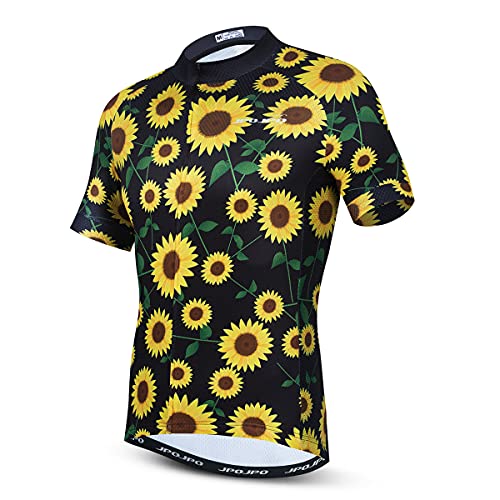 Radtrikot Herren MTB Jersey Rennrad Shirts Sommer Kurzarm Fahrradbekleidung, Cu5041, M von Hotlion