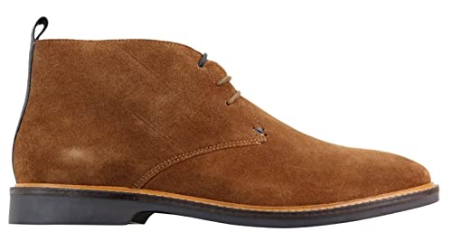 House Of Cavani Klassische, Formelle, Geschnürte Wüsten-Chukka-Stiefeletten aus Braunem Wildleder für Herren 9 von Cavani