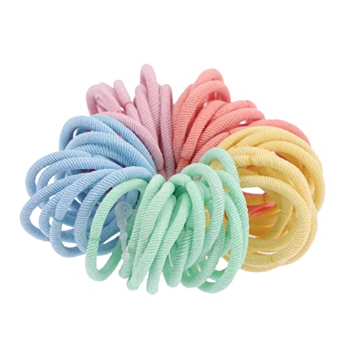 Housoutil 120st Babyhaarseil Haargummi Aus Satin Haargummis Für Mädchen Haare Pferdeschwanz Kinder Haargummis Kindergummibänder Für Die Haare Baby-haargummi Gummiband Stoff Kleinkind Nahtlos von Housoutil