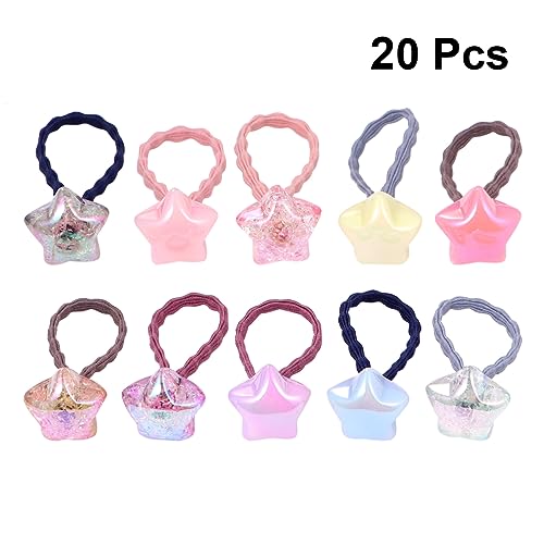 Housoutil 20St Haarbänder baby haarband ring Stretch-Haargummi Tiara kopfschmuck Pferdeschwanzhalter elastisches Haargummi niedlich Stirnband Haarseil Kopfbedeckung Mädchen Haarring von Housoutil