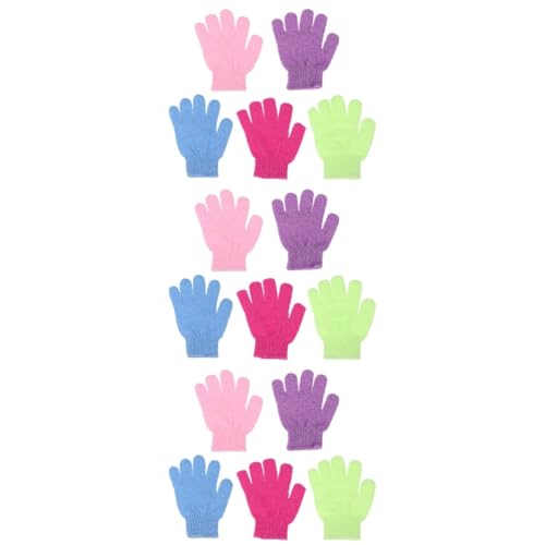 Housoutil 30 Stk Badewickel für Frauen Körpertücher Badehandschuh Handtücher Handschuhe Massagehandschuh für den Rücken Peeling-Handtuch fünf Finger Badetuch Südkorea Fräulein von Housoutil