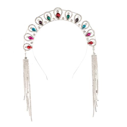 Housoutil Quasten Strass Stirnband hair accessories for girls hochzeitshaar schmuck haarschmuck glänzender Haarreif Haarreifen aus Strass Anmut Kopfbedeckung Braut Strasssteine von Housoutil