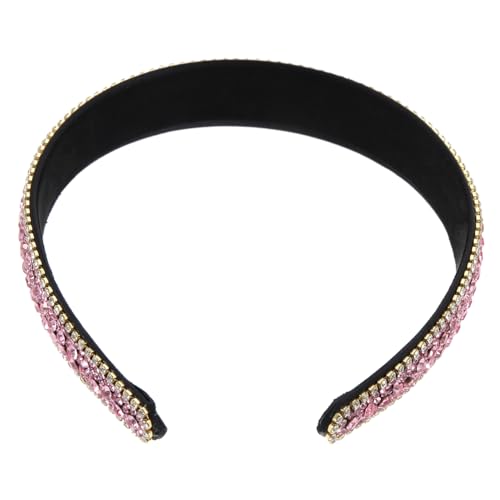 Housoutil Brautkopfschmuck Disco-accessoires Für Damen Stirnband Mit Strasssteinen Kristall-stirnband Glitzernde Stirnbänder Für Damen Gepolstertes Zubehör Fräulein Stoff Voller Diamant von Housoutil