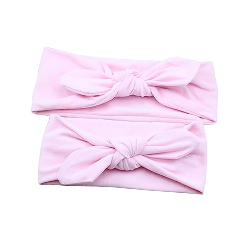 haarband baby haarbänder baby Mom and baby hair accessories baby hair band Baby girl headbands haarband pink haarschmuck Hasen Ohren Stirnband Lipgloss Schal Kind Kopfbedeckung von Housoutil