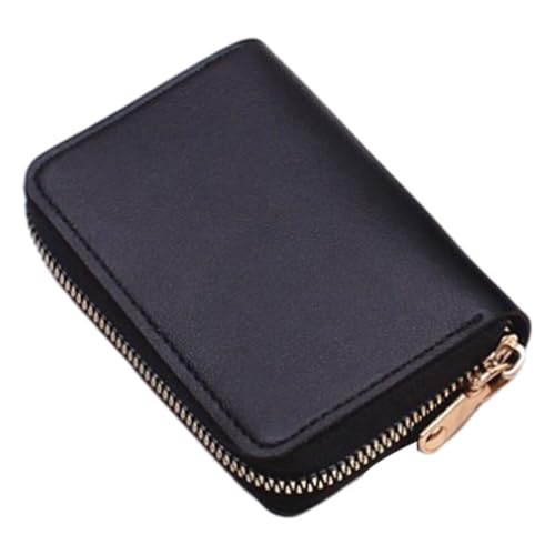 Hperu Leder -Kreditkartenhalter Multi -Taschen -Karte Geldbeutel mit Zipper Akkordeon -Brieftasche von Hperu