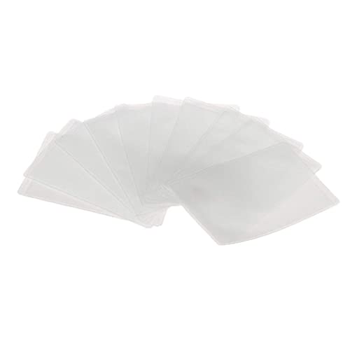 Hperu Transparente Anti -Wear -Kartenabdeckung Anti -Magnet -ID -Kartenabdeckung Gefrierter leerer Kartenschutzhülle Clear 10pcs Kartenabdeckung von Hperu