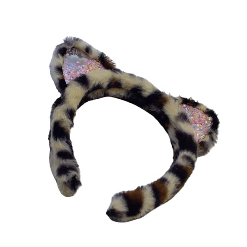 Leoparden Print Stirnbänder Rollenspiele Hair Hoop Bequeme Kopfbedeckung Haarzubehör Für Erwachsene Und Kinder Leoparden Print Stirnbänder Rollenspiele Hair Hoop Bequeme Kopfbedeckung Haarzubehör Für Erwachsene Und Kinder von Hrtyvhin