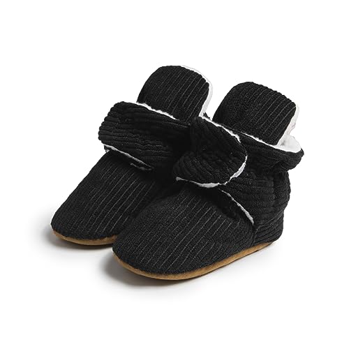 HsdsBebe Unisex Neugeborene Baby Baumwolle Booties Rutschfeste Sohle für Kleinkind Jungen Mädchen Säugling Winter Warm Fleece Gemütliche Socken Schuhe Schwarz Größe:, A03 Schwarz, 6-12 Monate HsdsBebe Unisex Neugeborene Baby Baumwolle Booties Rutschfeste Sohle für Kleinkind Jungen Mädchen Säugling Winter Warm Fleece Gemütliche Socken Schuhe Schwarz Größe:, A03 Schwarz, 6-12 Monate von HsdsBebe