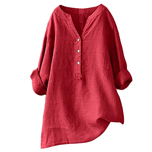 Hsternexy Musselin Bluse Damen, Leinenbluse Damen Sommer Langarm Große Größen Hemdbluse Blusenkleid Leinen Elegant Weiß Longbluse Blusenshirt Bügelfrei Schwarz Mittelalter Tuniken Damenblusen Hsternexy Musselin Bluse Damen, Leinenbluse Damen Sommer Langarm Große Größen Hemdbluse Blusenkleid Leinen Elegant Weiß Longbluse Blusenshirt Bügelfrei Schwarz Mittelalter Tuniken Damenblusen von Hsternexy