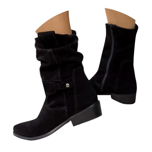 Sommerstiefel, Cowboy Stiefeletten Damen Wildleder Westernstiefel Elegant Absatz Cowboystiefel Niederung Stiefel Kurzstiefel Schlupfschuhe Blockabsatz Ankle Boots Halbhoch Damenstiefel Sommerstiefel, Cowboy Stiefeletten Damen Wildleder Westernstiefel Elegant Absatz Cowboystiefel Niederung Stiefel Kurzstiefel Schlupfschuhe Blockabsatz Ankle Boots Halbhoch Damenstiefel von Hsternexy