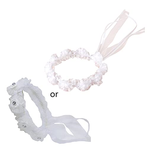 Kinder Mädchen Hochzeit Stirnband Mesh Verstellbar Band Kranz Kunstperlen Erstkommunion Foto Requisiten Haarschmuck Für Frauen Haarschmuck Hochzeit Haarschmuck Brauthaar von Huaqgu