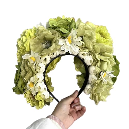 Seidenblume Für Frauen Mädchen Girlanden Prinzessin Kranz Blumen Stirnband Braut Kopfschmuck Hochzeit Haarschmuck Geschenk Handgemachtes Blumen Stirnband von Huaqgu