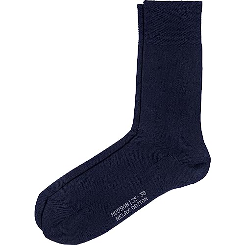 Hudson Damen Socken Relax Cotton druckfreier Bund Marine 0337 39/42 von Hudson