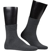 Hudson Herren Kurzschaft-Socken grau Baumwolle unifarben von Hudson