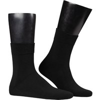 Hudson Herren Kurzschaft-Socken schwarz Baumwolle unifarben von Hudson