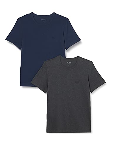 BOSS Hugo Herren T-Shirts Business Shirts Crew Neck 50325887 3er Pack, Größe:S, Artikel:-497 Blue/Grey/Black von BOSS