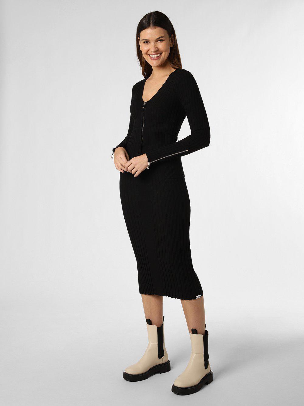 HUGO Kleid Damen Polyamid, schwarz HUGO Kleid Damen Polyamid, schwarz von Hugo