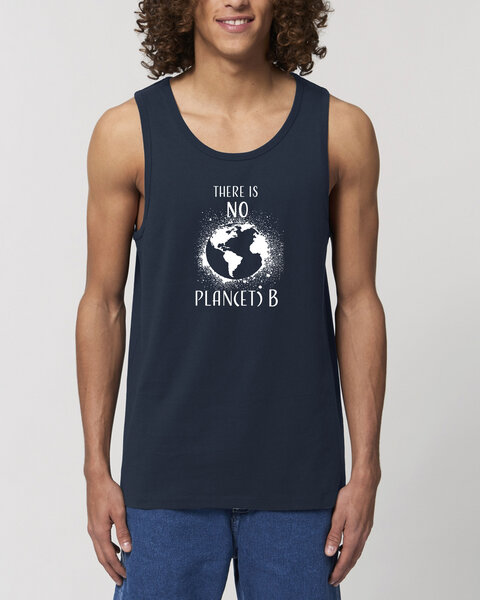 Human Family Herren Sommer Tanktop aus Bio Baumwolle "Wake - No Planet B" von Human Family