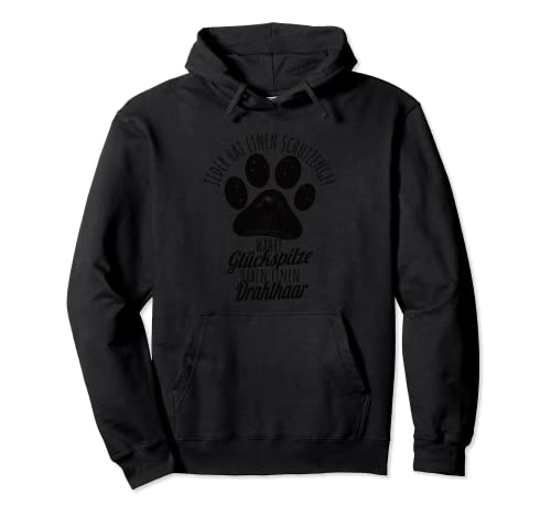 Deutsch Drahthaar Jagdhund Schutzengel Spruch T-Shirt Damen Pullover Hoodie von Hunde Geschenk für Frauen, Freundin zum Geburtstag
