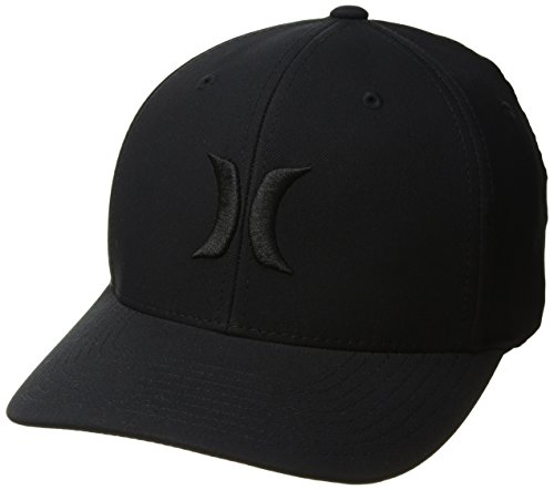 Hurley Herren Dri-Fit One & Only Flexfit Baseball Cap, Schwarz Schwarz, S-M von Hurley