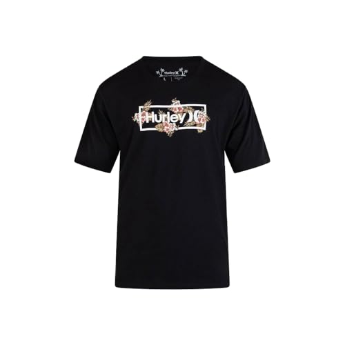 Hurley Herren Evd Congo Outline T-Shirt, Schwarz, XXL von Hurley