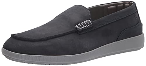 Hush Puppies Finley Herren-Slipper, Marineblaues Nubuk, 10.5 von Hush Puppies