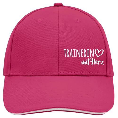 Huuraa Unisex Kappe Trainerin mit Herz Geschenk Pink/White Trainerin Mitbringsel Huuraa Unisex Kappe Trainerin mit Herz Geschenk Pink/White Trainerin Mitbringsel von Huuraa
