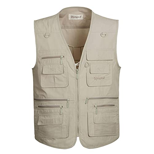 Hwalleum Herren Outdoor Beiläufig Weste, Herren Sommer Leicht Atmungsaktiv Mehrzweck Draussen Weste Multi-Taschened Schnelltrocknend Anglerweste Fotografie Wandern Gilet Ärmellos Arbeiten Vest Hwalleum Herren Outdoor Beiläufig Weste, Herren Sommer Leicht Atmungsaktiv Mehrzweck Draussen Weste Multi-Taschened Schnelltrocknend Anglerweste Fotografie Wandern Gilet Ärmellos Arbeiten Vest von Hwalleum
