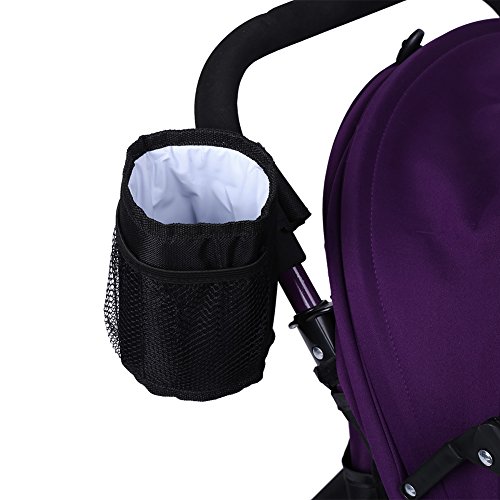 Babyflasche Tasche, 1 stück Sicher ungiftig Halten Warm Schwarz Farbe Trinken Wasserflasche Universal Halter für Kinderwagen Isolation Cup Bag von Hztyyier