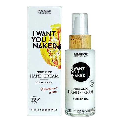 I WANT YOU NAKED Handcreme Good Karma, Mandarine & Lorbeer, 50ml (10er Pack) von I WANT YOU NAKED