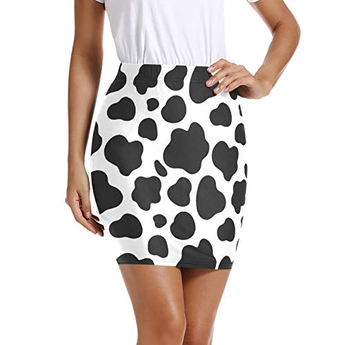 I·D Good Figure Womens Mini Short Bodycon Pencil Skirt Cow Dot Print von I·D Good Figure