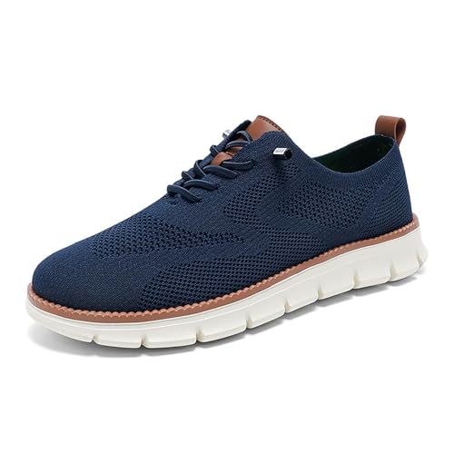 IAKAEUI Wearbreeze-Schuhe für Herren – Mesh-Urban-Sneaker, Ultrabequeme Business-Casual-Slip-on-Schuhe(Color:Blu,Size:41 EU) von IAKAEUI