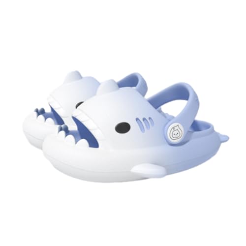 IASKDIN Hai Badelatschen Jungen Mädchen Shark Slippers Dusch und Badeschuhe Lustig Sommer Strand Hausschuhe Rutschfeste Badesandalen Kinder Badeschlappen von IASKDIN