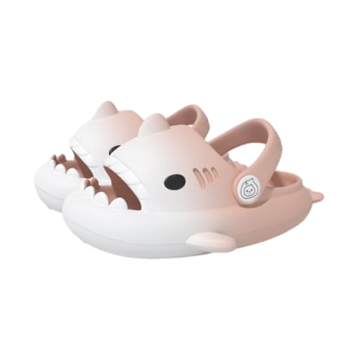 IASKDIN Hai Badelatschen Jungen Mädchen Shark Slippers Dusch und Badeschuhe Lustig Sommer Strand Hausschuhe rutschfeste Badesandalen Kinder Badeschlappen von IASKDIN