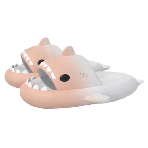 IASKDIN Hai Badelatschen Jungen Mädchen Shark Slippers Dusch und Badeschuhe Lustig Sommer Strand Hausschuhe Rutschfeste Badesandalen Kinder Badeschlappen von IASKDIN