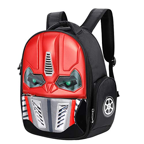 Rucksack Kinder 3D Roboter Tasche Schulrucksack Gl¨¹hende Schultertasche Jungen M?dchen Backpack Auto Schultasche Grundschule Schulranzen Reise Picknick Freizeitrucksack 5-10 Jahre Kinderrucksack von IBLUELOVER