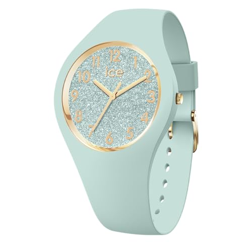 ICE-WATCH - Ice Glitter Quiet Tide - Blaue Damenuhr mit Plastikarmband - 022571 (Small) von ICE-WATCH