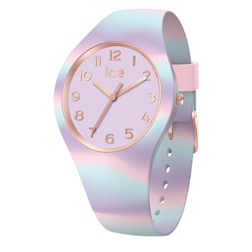 ICE-WATCH - Ice tie and dye Sweet Lilac - Rosa Damenuhr mit Plastikarmband - 022601 (Small) von ICE-WATCH