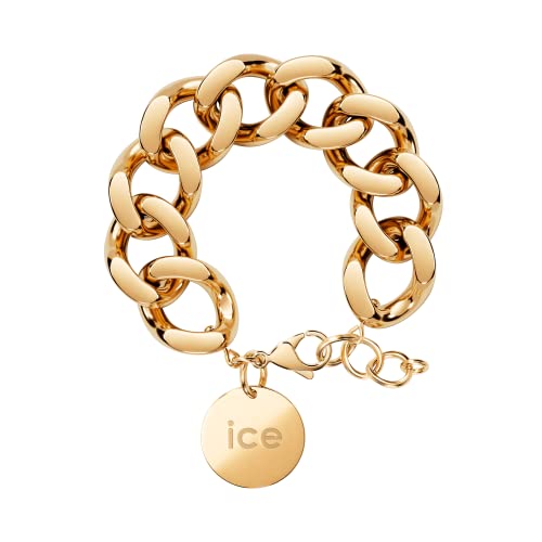 ICE Jewellery - Chain Bracelet - Gold - Kettenarmband mit XL-Maschen für Frauen, geschlossen mit einer goldenen Medaille (021191) von ICE-WATCH