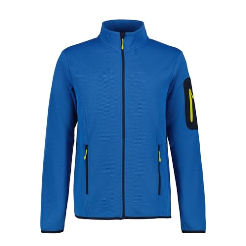 ICEPEAK Bredstedt Strickfleecejacke | Midlayer Herren ohne Kapuze, Größe:XXL, Farbe:Blau von ICEPEAK