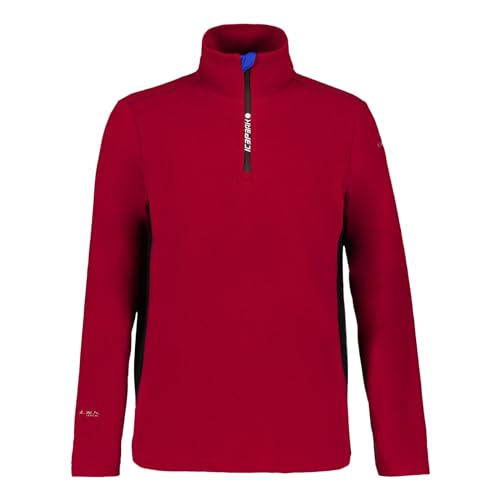 ICEPEAK Herren Fleecepullover Skipullover Pullover Fleece Oberteil Fairmount, Farbe:Rot, Artikel:-685 Burgundy, Größe:2XL von ICEPEAK