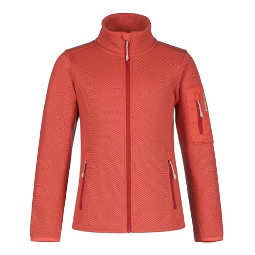 ICEPEAK Mädchen Jacke Fleecejacke Stoffjacke Midlayerjacke Kemnath Jr, Farbe:Rot, Größe:122-128, Artikel:-633 mandarine von ICEPEAK