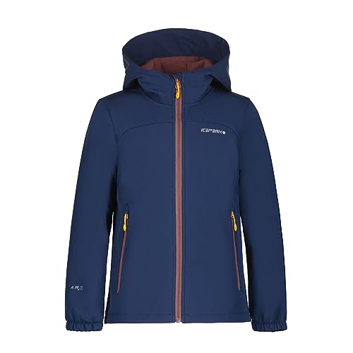 ICEPEAK Softshelljacke Mädchen Kobryn Jr mit Kapuze, Farbe:Navy Blue, Kinder Größen:164 von ICEPEAK