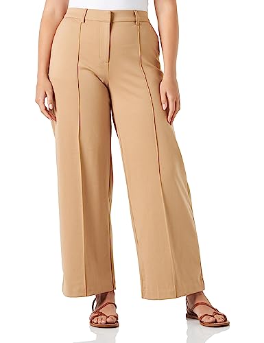 ICHI IHKATE SUS Office Wide PA Damen Hose Stoffhose mit Stretch gerader Schnitt, Größe:M, Farbe:Tannin (171320) von ICHI