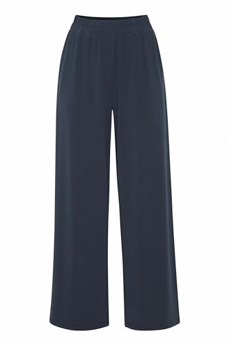 ICHI IHLIMA PA Damen Culotte Hose Stoffhose mit Stretch, Größe:S, Farbe:Total Eclipse (14044) von ICHI