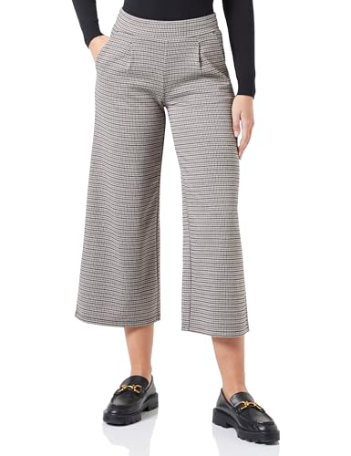 Ichi IHKATE CAMELEON CROPPED WIDE PA Damen Stoffhose Hose Casual-Look mit Eingrifftaschen straight fit, Größe:L, Farbe:Nomad (161212) von ICHI