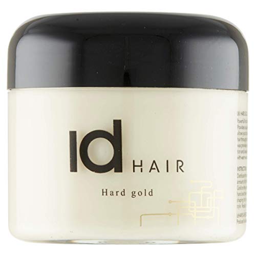 IdHAIR - Hard Gold - Professionelles Haarwachs für Männer - Starker Halt und mittlerer Glanz - Geeignet für kurzes Haar - Frei von Parabenen - 100 ml (1er Pack) von ID Hair