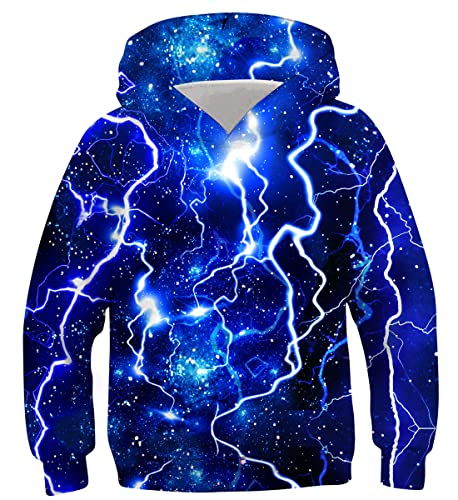 IDGREATIM Teenager Pullover Jungen Hoodies Langarm Pullover 3D Hip-Hop Jugend Mit Kapuze Sweatshirts M von IDGREATIM