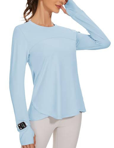 IECCP Rashguard UV Shirt Damen Langarm, Damen Surf Shirt Bademode, UV Schwimmshirt Damen UPF 50+ für Badeanzug und Surfen von IECCP